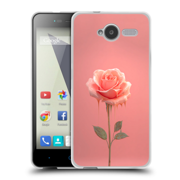 Силиконовый чехол на ZTE Blade L3 с принтом Розовая роза
