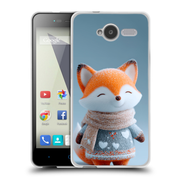 Силиконовый чехол на ZTE Blade L3 с принтом Лиса