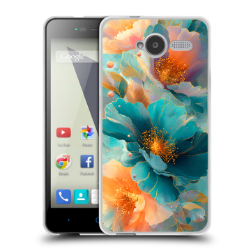 Силиконовый чехол на ZTE Blade L3 с принтом Цветы