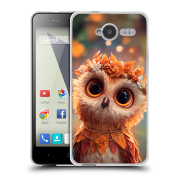 Силиконовый чехол на ZTE Blade L3 с принтом Милая сова