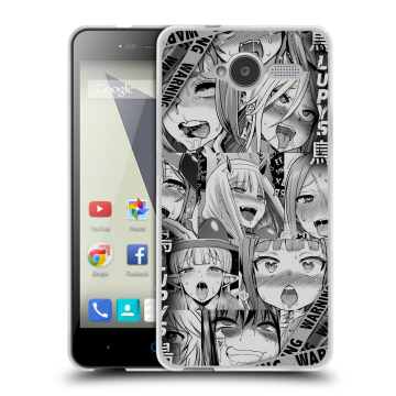 Силиконовый чехол на ZTE Blade L3 с принтом Ahegao Ахегао Аниме