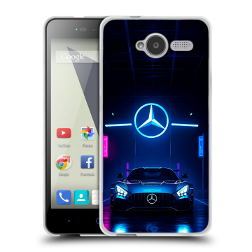 Силиконовый чехол на ZTE Blade L3 с принтом Mercedes Мерседес