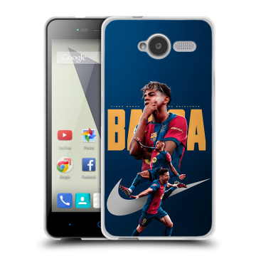 Силиконовый чехол на ZTE Blade L3 с принтом Барселона Barca Yamal 