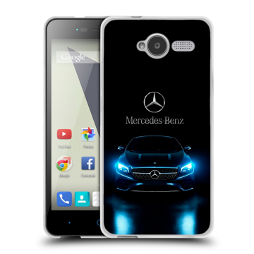 Силиконовый чехол на ZTE Blade L3 с принтом Mercedes Мерседес