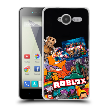 Силиконовый чехол на ZTE Blade L3 с принтом Roblox Роблокс