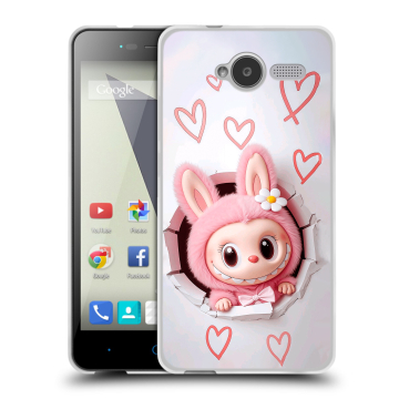 Силиконовый чехол на ZTE Blade L3 с принтом Labubu Лабубу