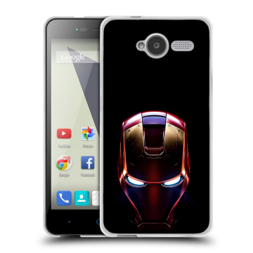 Силиконовый чехол на ZTE Blade L3 с принтом IronMan Железный человек Силиконовый чехол на ZTE Blade L3 с принтом IronMan Железный человек