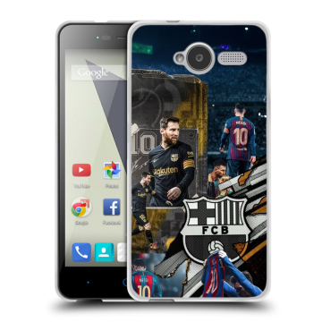 Силиконовый чехол на ZTE Blade L3 с принтом Messi Barcelona