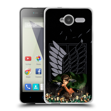Силиконовый чехол на ZTE Blade L3 с принтом Атака титанов Силиконовый чехол на ZTE Blade L3 с принтом Атака титанов