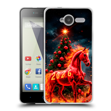 Силиконовый чехол на ZTE Blade L3 с принтом Новый год