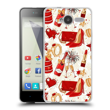 Силиконовый чехол на ZTE Blade L3 с принтом Новый год