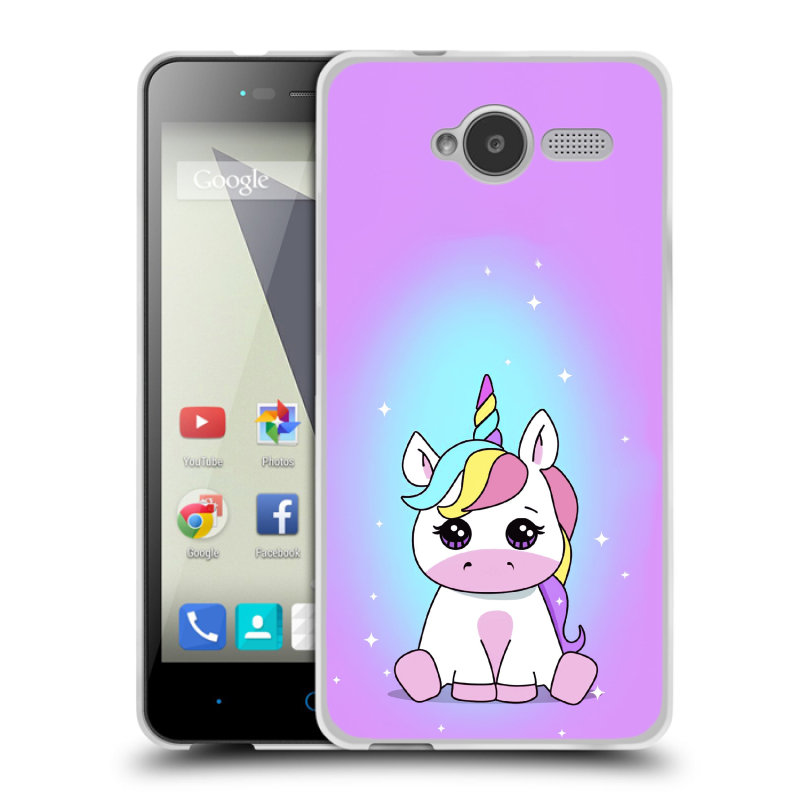 Силиконовый чехол на ZTE Blade L3 с принтом Единорог Силиконовый чехол на ZTE Blade L3 с принтом Единорог