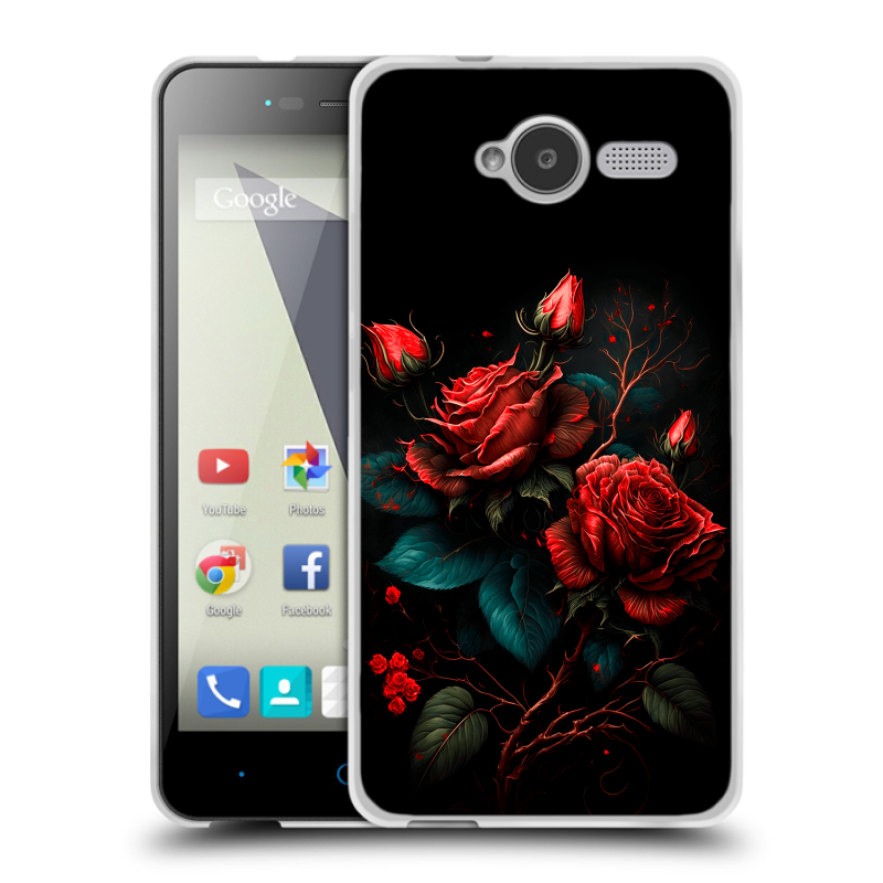Пластиковый чехол на ZTE Blade L3 с принтом Розы красные Пластиковый чехол на ZTE Blade L3 с принтом Розы красные