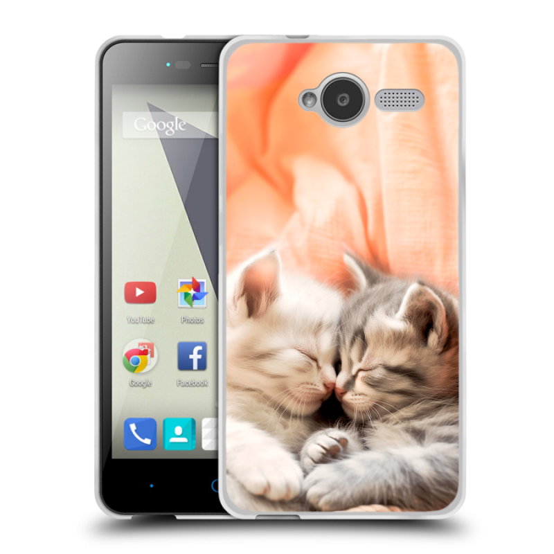 Силиконовый чехол на ZTE Blade L3 с принтом Котята Силиконовый чехол на ZTE Blade L3 с принтом Котята