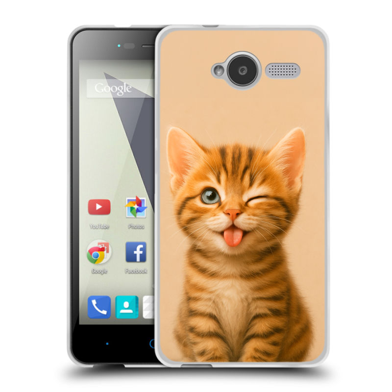 Пластиковый чехол на ZTE Blade L3 с принтом котенок Пластиковый чехол на ZTE Blade L3 с принтом котенок