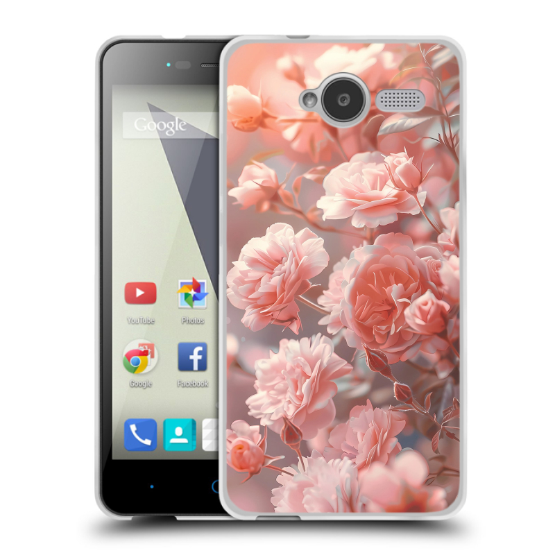 Пластиковый чехол на ZTE Blade L3 с принтом Розовые розы Пластиковый чехол на ZTE Blade L3 с принтом Розовые розы