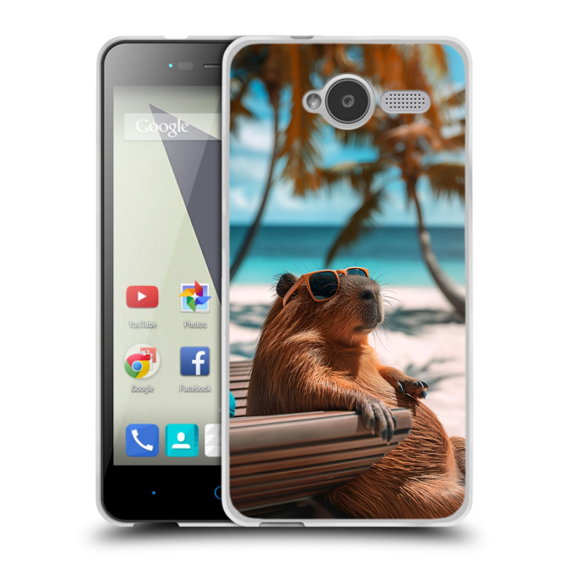 Пластиковый чехол на ZTE Blade L3 с принтом Капибара Пластиковый чехол на ZTE Blade L3 с принтом Капибара