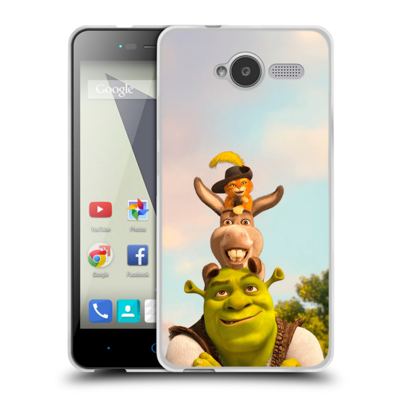Силиконовый чехол на ZTE Blade L3 с принтом Шрек Shrek Силиконовый чехол на ZTE Blade L3 с принтом Шрек Shrek