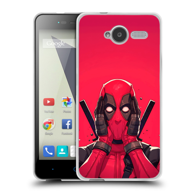 Силиконовый чехол на ZTE Blade L3 с принтом Дедпул Deadpool Силиконовый чехол на ZTE Blade L3 с принтом Дедпул Deadpool