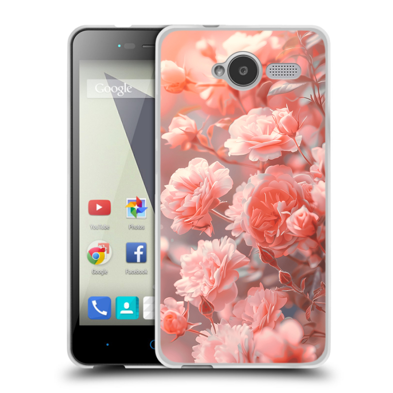 Силиконовый чехол на ZTE Blade L3 с принтом Розы цветы Силиконовый чехол на ZTE Blade L3 с принтом Розы цветы
