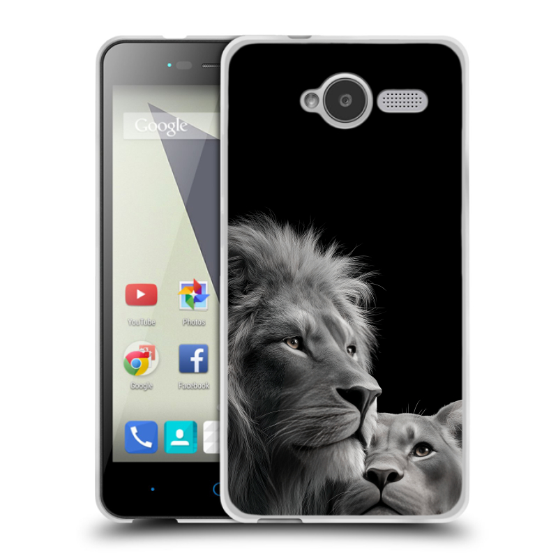 Пластиковый чехол на ZTE Blade L3 с принтом Лев кошки Пластиковый чехол на ZTE Blade L3 с принтом Лев кошки