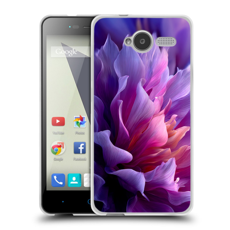 Пластиковый чехол на ZTE Blade L3 с принтом женский цветы Пластиковый чехол на ZTE Blade L3 с принтом женский цветы