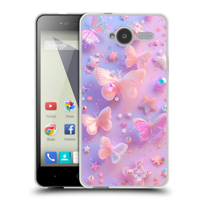 Пластиковый чехол на ZTE Blade L3 с принтом Бабочки Пластиковый чехол на ZTE Blade L3 с принтом Бабочки