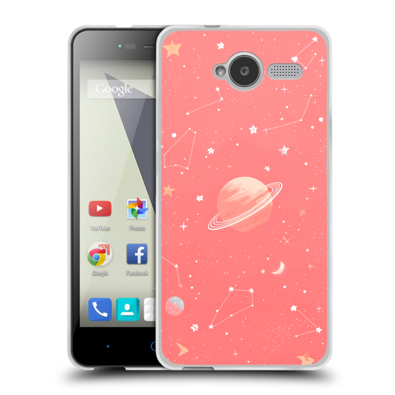 Пластиковый чехол на ZTE Blade L3 с принтом Розовый космос Пластиковый чехол на ZTE Blade L3 с принтом Розовый космос