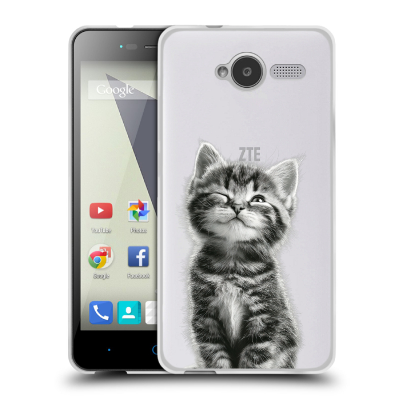 Силиконовый чехол на ZTE Blade L3 с принтом Котенок Силиконовый чехол на ZTE Blade L3 с принтом Котенок