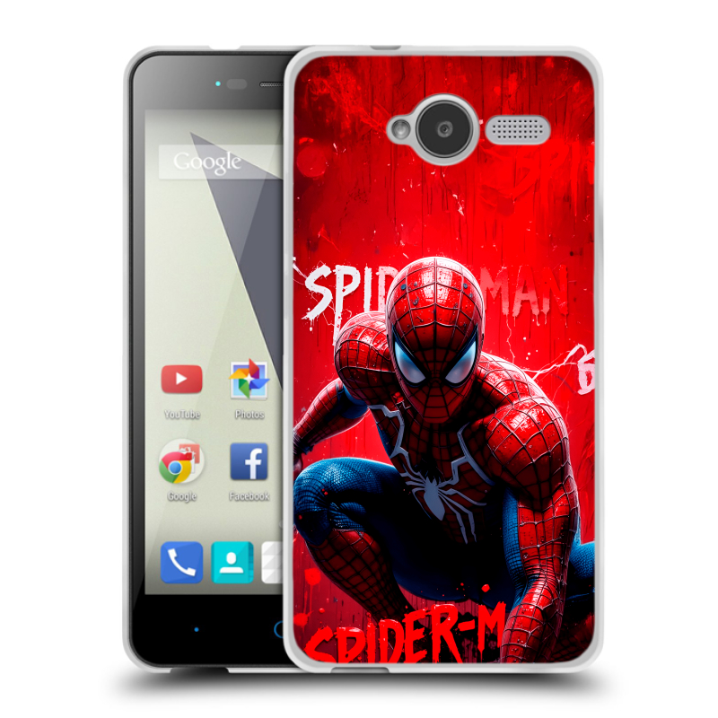 Силиконовый чехол на ZTE Blade L3 с принтом Spiderman Человек паук Силиконовый чехол на ZTE Blade L3 с принтом Spiderman Человек паук