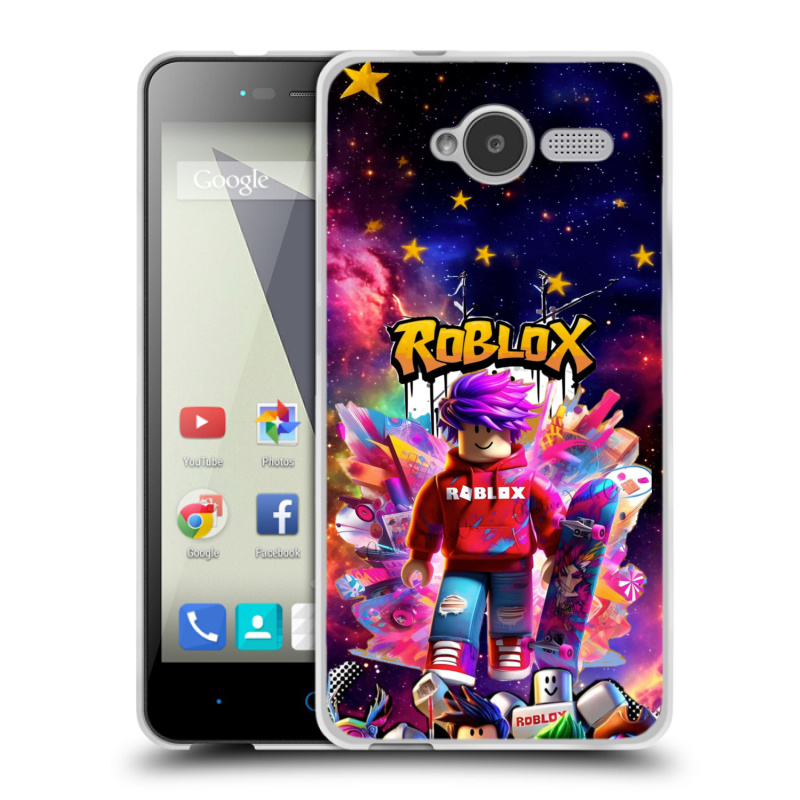 Пластиковый чехол на ZTE Blade L3 с принтом Roblox Роблокс Пластиковый чехол на ZTE Blade L3 с принтом Roblox Роблокс