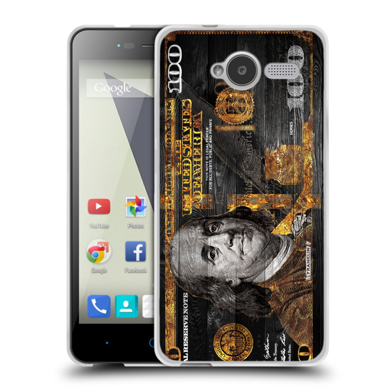 Силиконовый чехол на ZTE Blade L3 с принтом Доллар деньги Силиконовый чехол на ZTE Blade L3 с принтом Доллар деньги