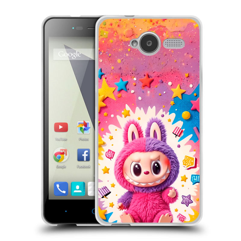 Пластиковый чехол на ZTE Blade L3 с принтом Labubu Лабубу Пластиковый чехол на ZTE Blade L3 с принтом Labubu Лабубу