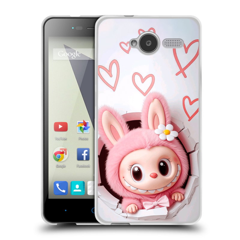 Пластиковый чехол на ZTE Blade L3 с принтом Labubu Лабубу Пластиковый чехол на ZTE Blade L3 с принтом Labubu Лабубу