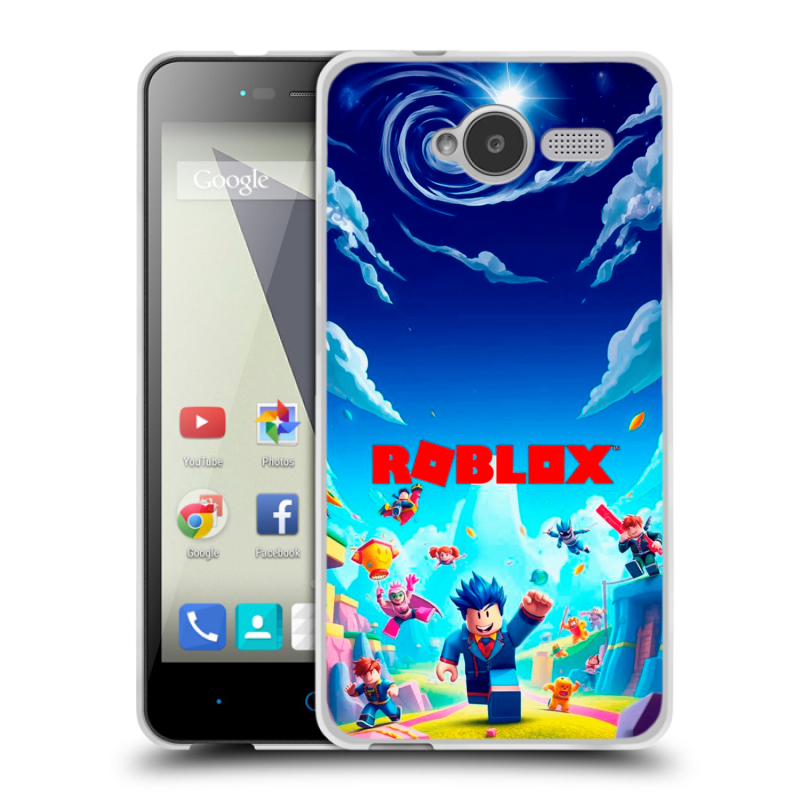 Пластиковый чехол на ZTE Blade L3 с принтом Roblox Роблокс Пластиковый чехол на ZTE Blade L3 с принтом Roblox Роблокс