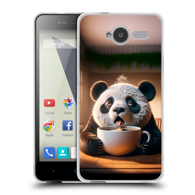 Пластиковый чехол на ZTE Blade L3 с принтом смешная панда Пластиковый чехол на ZTE Blade L3 с принтом смешная панда
