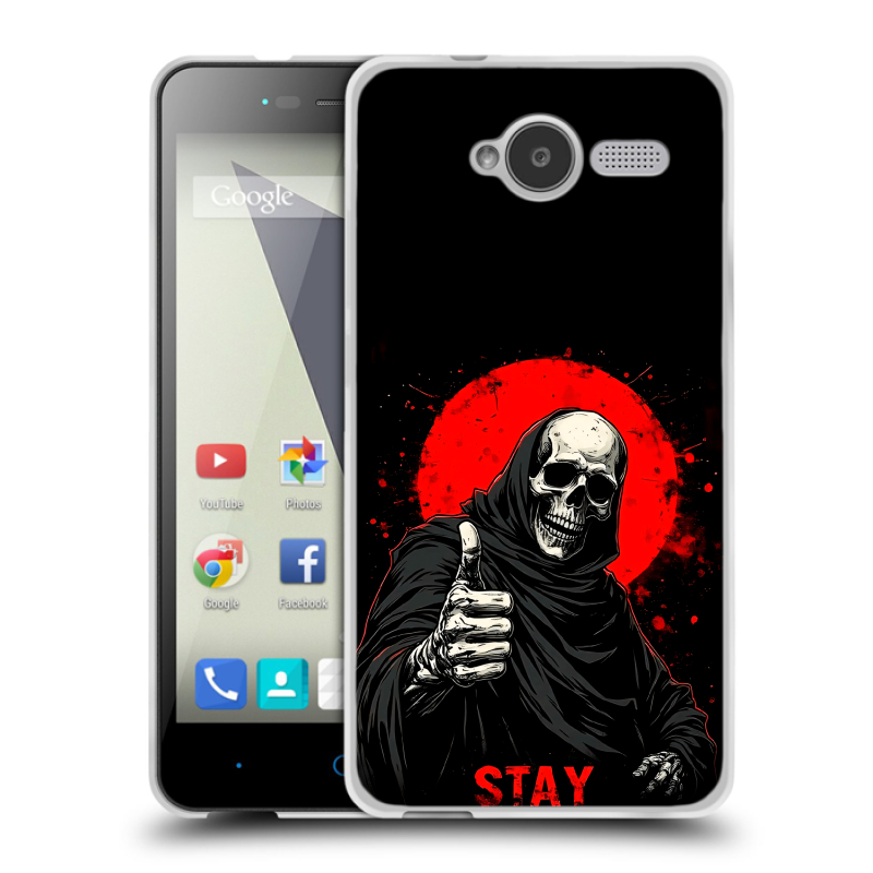 Пластиковый чехол на ZTE Blade L3 с принтом смешной скелет Пластиковый чехол на ZTE Blade L3 с принтом смешной скелет