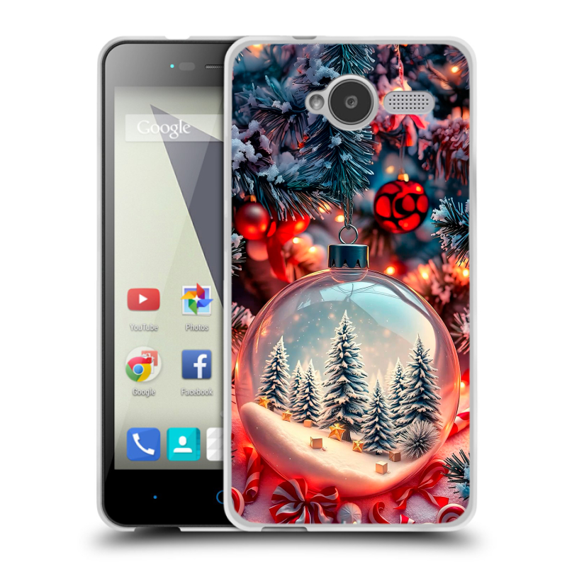 Силиконовый чехол на ZTE Blade L3 с принтом Новый год Силиконовый чехол на ZTE Blade L3 с принтом Новый год