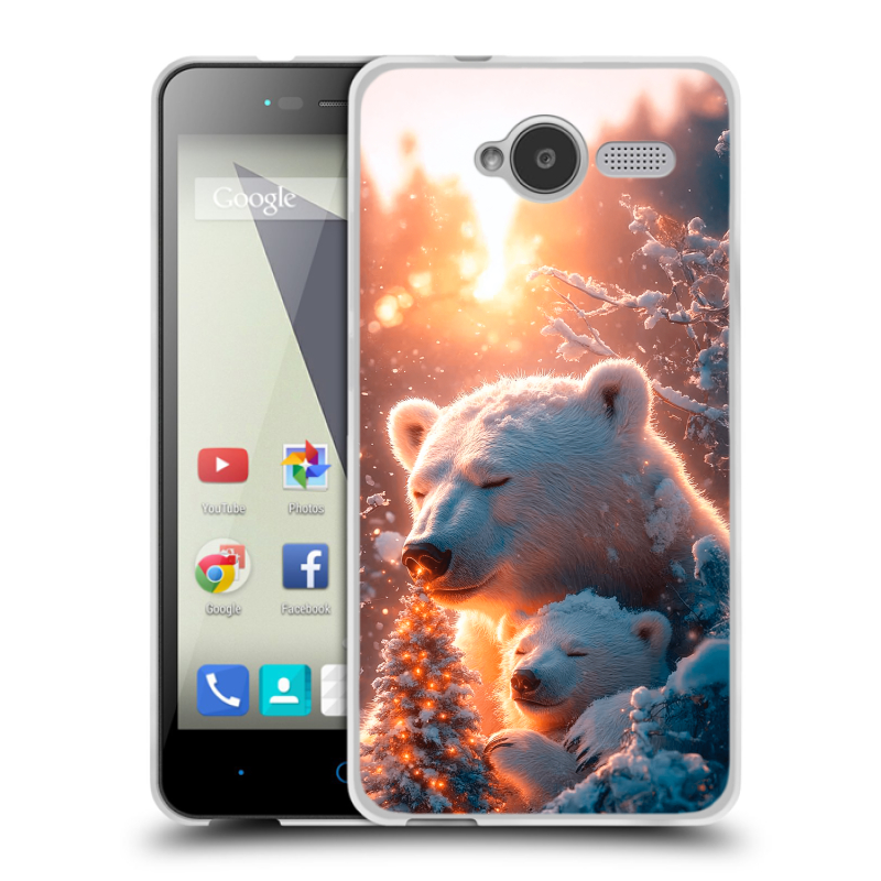 Пластиковый чехол на ZTE Blade L3 с принтом Новый год Пластиковый чехол на ZTE Blade L3 с принтом Новый год