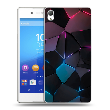 Пластиковый чехол на Sony Xperia Z3+ с принтом Геометрия неона Пластиковый чехол на Sony Xperia Z3+ с принтом Геометрия неона