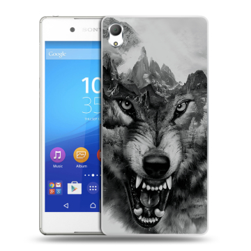 Пластиковый чехол на Sony Xperia Z3+ с принтом Волк Пластиковый чехол на Sony Xperia Z3+ с принтом Волк