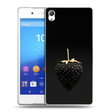 Пластиковый чехол на Sony Xperia Z3+ с принтом Черная клубника Пластиковый чехол на Sony Xperia Z3+ с принтом Черная клубника