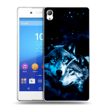 Пластиковый чехол на Sony Xperia Z3+ с принтом Волки Пластиковый чехол на Sony Xperia Z3+ с принтом Волки