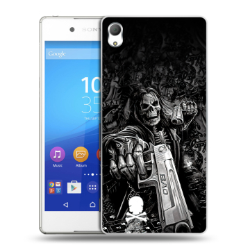 Пластиковый чехол на Sony Xperia Z3+ с принтом Скелет Пластиковый чехол на Sony Xperia Z3+ с принтом Скелет