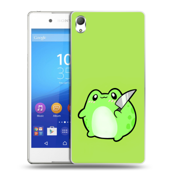 Пластиковый чехол на Sony Xperia Z3+ с принтом Лягушенок Пластиковый чехол на Sony Xperia Z3+ с принтом Лягушенок