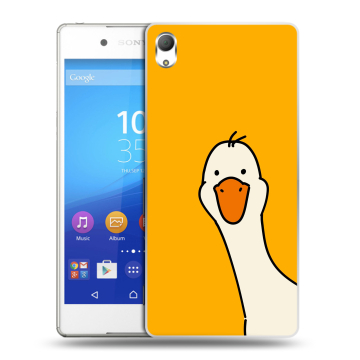 Пластиковый чехол на Sony Xperia Z3+ с принтом Утка Пластиковый чехол на Sony Xperia Z3+ с принтом Утка
