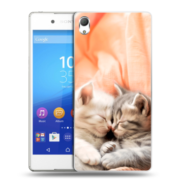Пластиковый чехол на Sony Xperia Z3+ с принтом Котята Пластиковый чехол на Sony Xperia Z3+ с принтом Котята