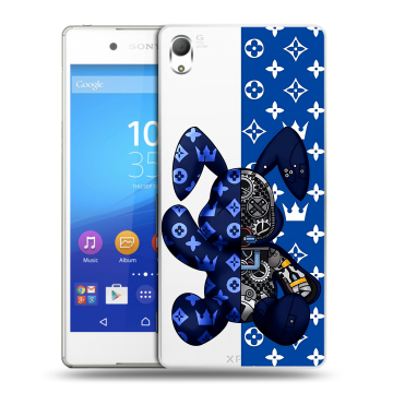 Пластиковый чехол на Sony Xperia Z3+ с принтом Луи робот