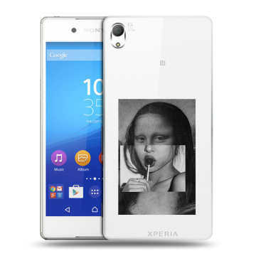 Пластиковый чехол на Sony Xperia Z3+ с принтом Мона Лиза