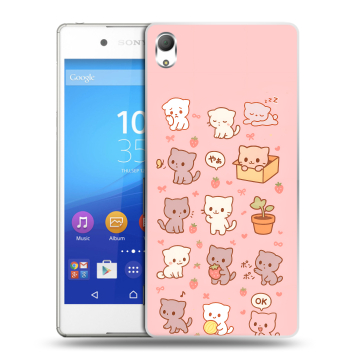 Пластиковый чехол на Sony Xperia Z3+ с принтом Hello Kitty Хелоу Кити Пластиковый чехол на Sony Xperia Z3+ с принтом Hello Kitty Хелоу Кити